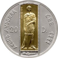 Andorra 20 Diners 1993 - Zollunion "St. Georg mit...
