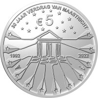 Niederlande 5 Euro 2022 - 30 Jahre Vertrag von Maastricht