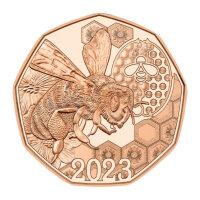 Österreich 5 Euro 2023 Bienentanz Ostermünze -...