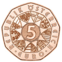 Österreich 5 Euro 2024 Austria - Neujahr - 365+1 Tag Glück - Kupfer