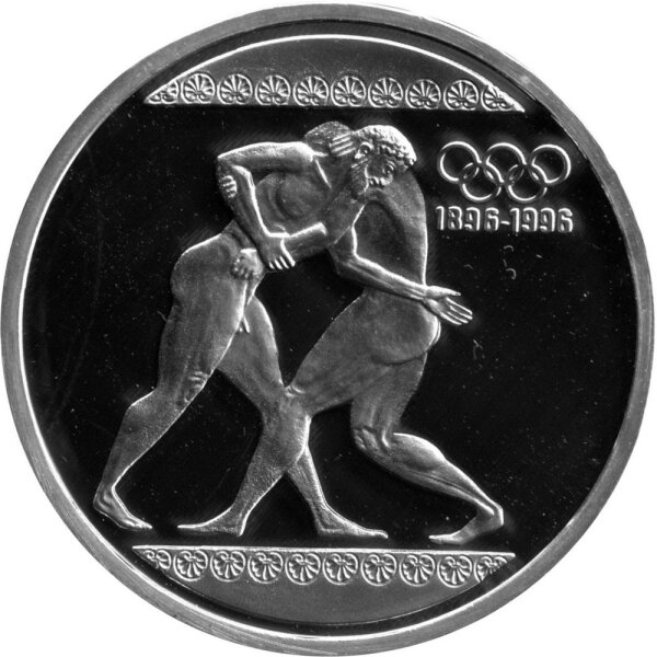 Griechenland 1.000 Drachmen 1996 - 100 Jahre Olympische Spiele der Neuzeit - Silber PP