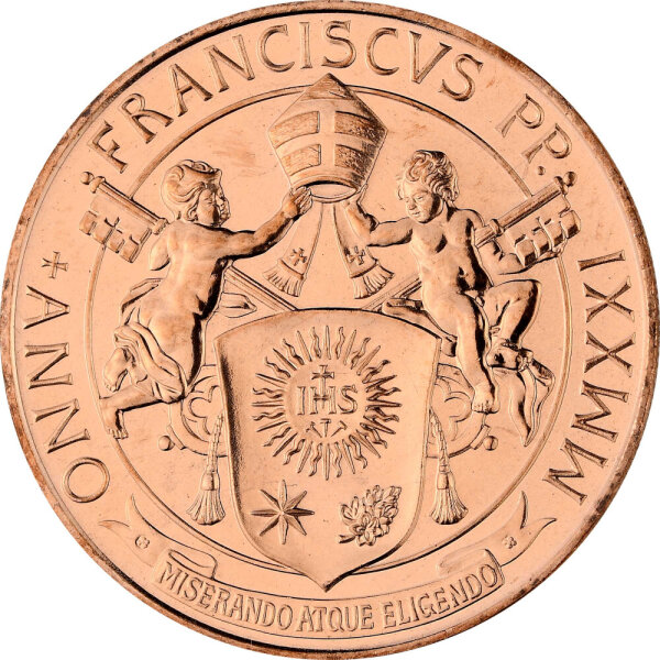 Vatikan 20 Euro 2021 - Kunst und Glaube - St. Peter / Heiliger Petrus - Kupfer