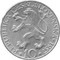 Tschechoslowakei 10 Kronen 1957 - 250 Jahre Technische Universität - Silber