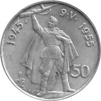 Tschechoslowakei 50 Kronen 1955 - 10. Jahrestag der...