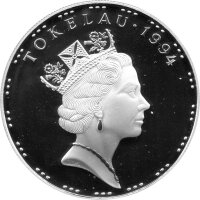 Tokelau 5 Dollar 1994 - XXVI. Olympische Sommerspiele 1996 in Atlanta "Windsurfen" - Silber PP