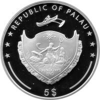 Palau 5 Dollar 2009 - Segelschiff "Pamir" - Silber PP
