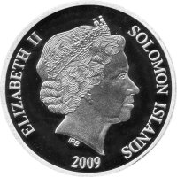 Solomon Islands 1 Dollar 2009 Segelschiff "HMS Warrior" - Silber PP