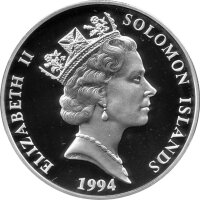 Solomon Islands 10 Dollars 1994 - XXVI. Olympische Sommerspiele 1996 in Atlanta "Laufen"- Silber PP