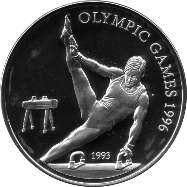 Samoa 10 Tala 1993 - XXVI. Olympische Sommerspiele 1996 in Atlanta "Turnen"- Silber PP