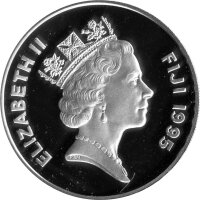 Fiji 10 Dollars 1995 - XXVI. Olympische Sommerspiele 1996 in Atlanta "Windsurfen" - Silber PP