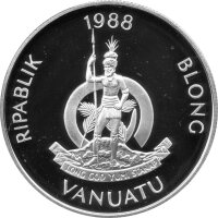 Vanuatu 50 Vatu 1988 - XXIV. Olympische Sommerspiele 1988 in Seoul "Boxen" - Silber PP