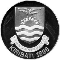 Kiribati 5 Dollars 1996 - XXVII. Olympische Sommerspiele 2000 in Sydney "Turmspringen" - Silber PP