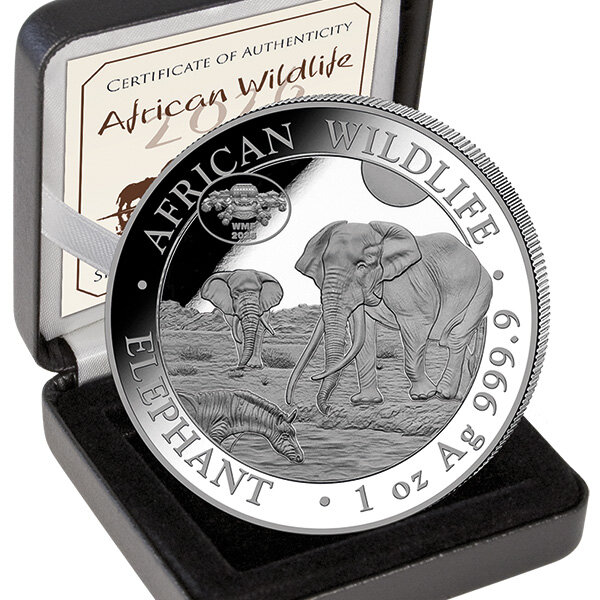 Somalia Elefant 2026 1 oz Silber - Privy Mark WMF