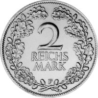 J.320 Weimarer R. 2 Mark 1925-1931 "Umlaufmünze" - s-ss
