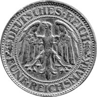 J.331 Weimarer R. 5 Mark 1927-1933 "Umlaufmünze Eichbaum" - II. Wahl