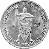 J.321 Weimarer R. 3 Mark 1925 -E- "Zur...