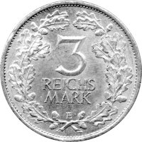 J.321 Weimarer R. 3 Mark 1925 -E- "Zur Jahrtausendfeier der Rheinlande" - ss