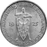 J.322 Weimarer R. 5 Mark 1925 -E- "Zur...