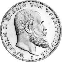 J.176 Württemberg 5 Mark 1892 - 1913 - König...