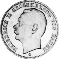 J.039 Baden 3 Mark 1908 - 1915 - Großherzog...