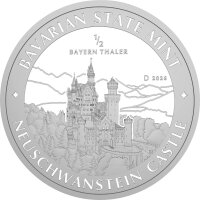 Bayern Thaler 2. Ausgabe Schloss Neuschwanstein 2026 1/2...