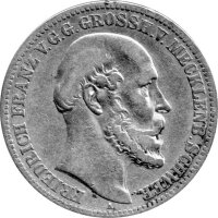 J.084 Mecklenburg-Schwerin 2 Mark 1876  -...