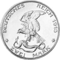 J.109 Preußen 2 Mark 1913 - Jahrhundertfeier der Befreiungskriege - Silber vz