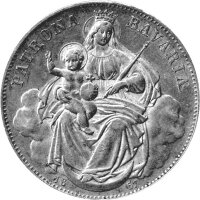 Bayern 1 Vereinstaler "Madonnentaler" 1867 -...