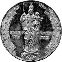 Bayern 2 Gulden 1855 "Mariensäule" -...