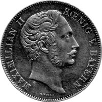 Bayern 2 Taler "Geschichtstaler - Johann Christoph von Gluck-Statue" 1848 - König Maximilian II. Joseph 1848-1864, KM#833.1 - Silber ss-vz