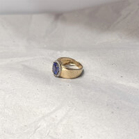 Ring "Imperialring" 585/1000 Gold Größe 59 Diamant - Vintage