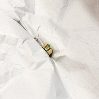 Ring "Doppelsmaragd" 585/1000 Gold Größe 53 - Vintage