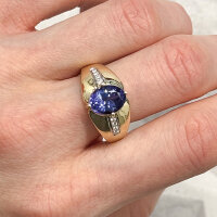 Ring "Krone des Lichts" 585/1000 Gold...