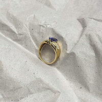 Ring "Krone des Lichts" 585/1000 Gold Größe 60 Diamant - Vintage