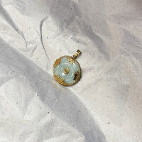 Anhänger „Himmelsjade“ 375/1000 Gold...