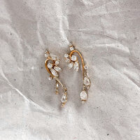 Ohrringe "Blütenzauber" 585/1000 Gold - Vintage