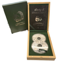 Fiji 5 Dollars 2022 China Panda 40 Jahre Jubiläum -...