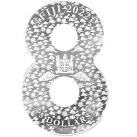 Fiji 5 Dollars 2022 China Panda 40 Jahre Jubiläum - Silber PP