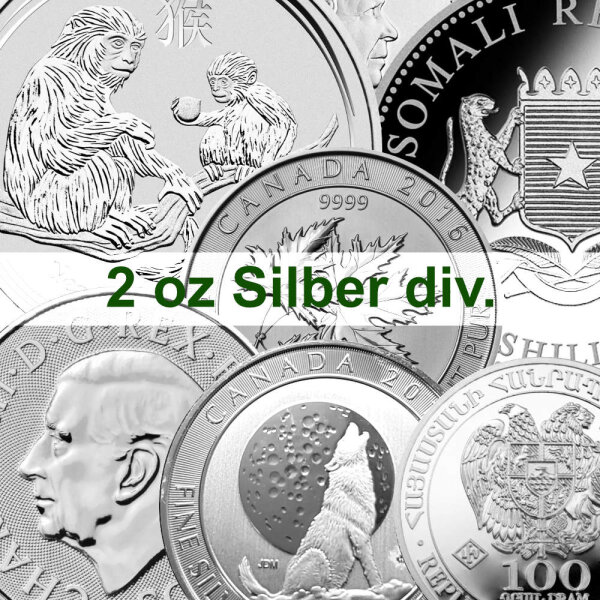 2 oz Silber Münze