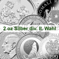 2 oz Silber Münze II. Wahl