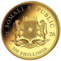 Somalia Elefant 2026 1/2 oz Gold