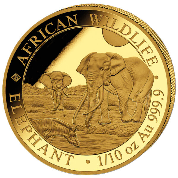 Somalia Elefant 2026 1/10 oz Gold