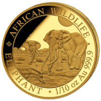 Somalia Elefant 2026 1/10 oz Gold