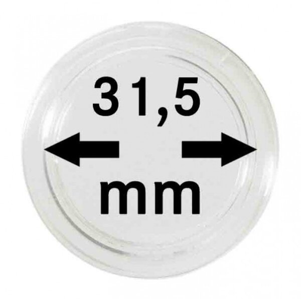 Ø 31,5 mm Münzkapseln Lindner 1 Stück