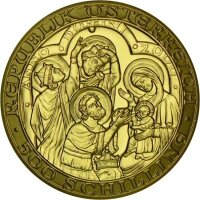 Österreich 500 Schilling 2000 Geburt Christi Gold