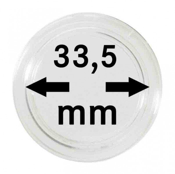Ø 33,5 mm Münzkapseln Lindner 1 Stück
