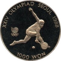 Südkorea Set 12.000 Won 1986-1988  - XXIV. Olympische Sommerspiele 1988 in Seoul - Kupfer-Nickel - PP