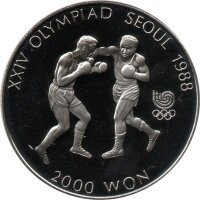 Südkorea Set 12.000 Won 1986-1988  - XXIV. Olympische Sommerspiele 1988 in Seoul - Kupfer-Nickel - PP