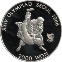 Südkorea Set 12.000 Won 1986-1988  - XXIV. Olympische Sommerspiele 1988 in Seoul - Kupfer-Nickel - PP