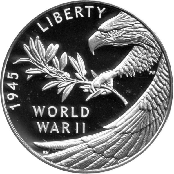 Round USA 2020 - End of World War II 75th Anniversary - 1 oz Silber PP